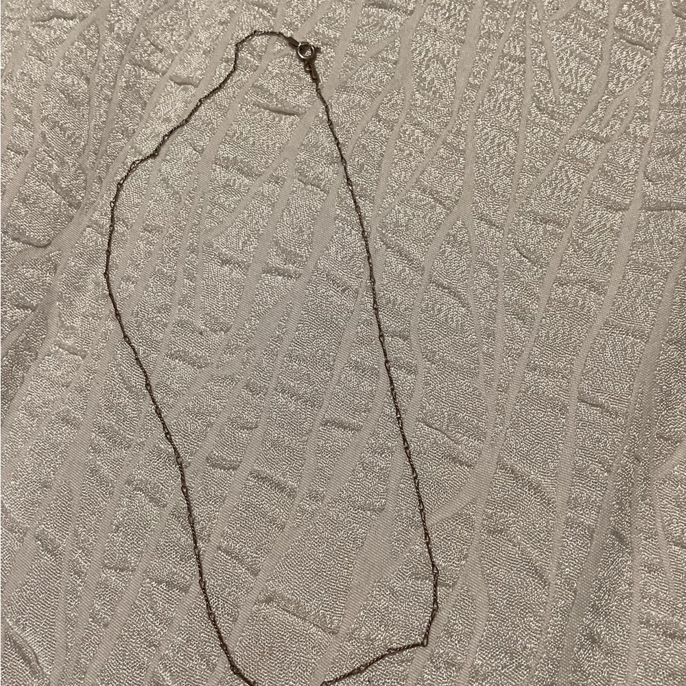 Delicate Silver Chain Necklace - image 1